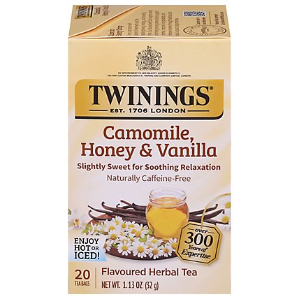 Twinings of London Herbal Tea Caffeine Free Camomile Honey & Vanilla - 20 Count - Image 3