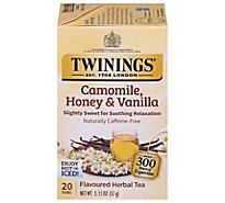 Twinings of London Herbal Tea Caffeine Free Camomile Honey & Vanilla - 20 Count