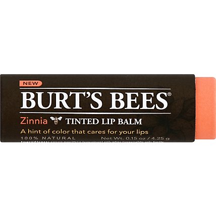 Burts Bees Tinted Lip Balm Zinnia - .15 Oz - Image 2