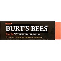 Burts Bees Tinted Lip Balm Zinnia - .15 Oz - Image 2
