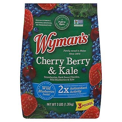 Wymans Strawberry Blueberry Cherry Kale - 3 Lb - Image 1