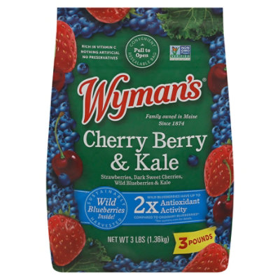 Wymans Strawberry Blueberry Cherry Kale - 3 Lb - Image 1