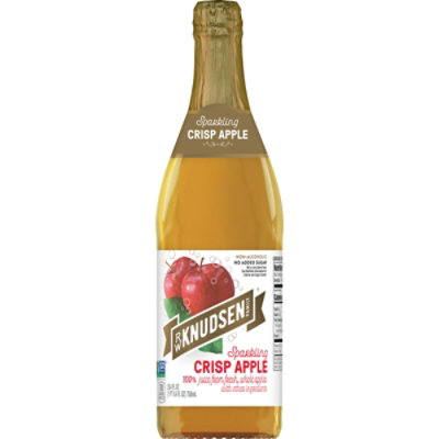 R.W. Knudsen Family Sparkling Crisp Apple Cider Non Alcoholic Juice - 25.4 Oz - Image 1