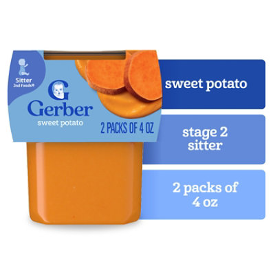 Gerber 2nd Foods Natural Sweet Potato Baby Food Tub - 2-4 Oz - Image 1