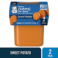 Gerber 2nd Foods Natural For Baby Sweet Potato Baby Food Tubs Multipack - 2-4 Oz - Image 1