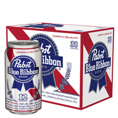 Pabst Blue Ribbon Beer In Cans - 30-12 Oz