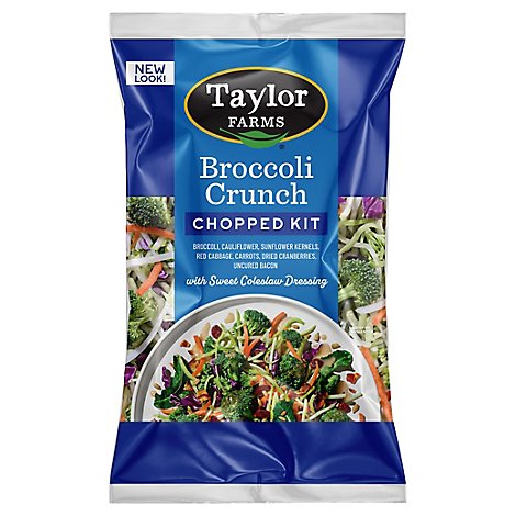 Taylor Farms Broccoli Crunch Chopped Salad Kit Bag - 12.7 Oz