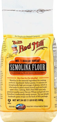 Bobs Red Mill Flour Semolina Durum Wheat Sack - 24 Oz - Image 2
