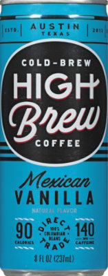 High Brew Coffee Cold-Brew Mexican Vanilla - 8 Fl. Oz. - Image 2