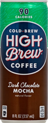 High Brew Coffee Cold-Brew Dark Chocolate Mocha - 8 Fl. Oz. - Image 2