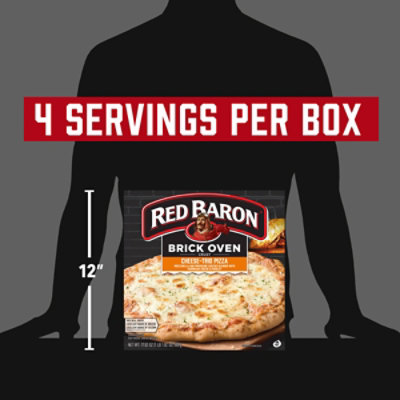 Red Baron Pizza Brick Oven Crust Cheese Trio - 17.82 Oz - Image 4