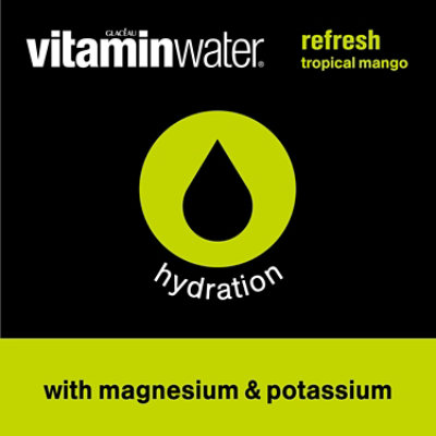 vitaminwater Water Beverage Nutrient Enhanced Refresh Tropical Mango - 20 Fl. Oz. - Image 2