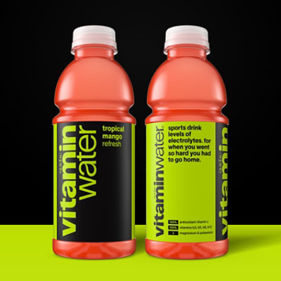 vitaminwater Water Beverage Nutrient Enhanced Refresh Tropical Mango - 20 Fl. Oz. - Image 4