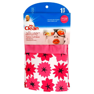 Mr. Clean Allure Gloves Latex Reusable Onme Size Fits All - 1 Count