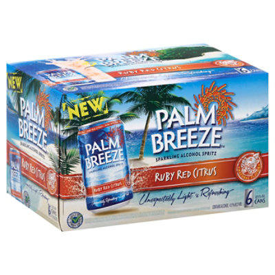 Palm Breeze Ruby Red Citrus In Cans - 6-12 Fl. Oz.