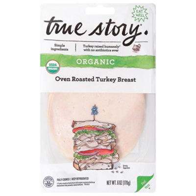 True Story Oven Roasted Turkey Breast - 6 Oz - Image 1