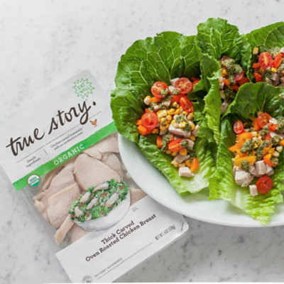 Organic Thick Carved Oven Roasted Chicken - 6 Oz - Image 4