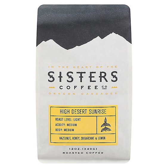Sisters Coffee Coffee Light Roast High Desert Sunrise - 12 Oz