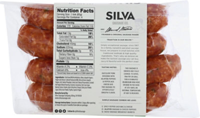 Silva All Natural Jalapeno Pepper Jack Sausage Link - 12 Oz - Image 5