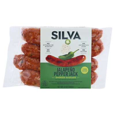 Silva All Natural Abf Hot Link Sausage - 12 Oz