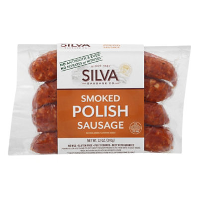 Silva All Natural Polish Sausage Links - 12 Oz