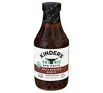 Kinders Organic Sauce BBQ Spicy Roasted Garlic - 20 Oz