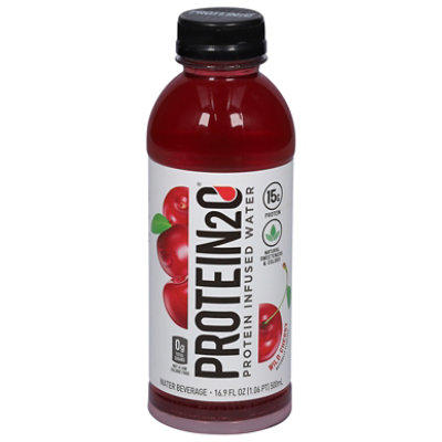 Protein2o 15g Whey Protein Isolate Infused Water, Ready To Drink, Sugar  Free, Gluten Free, Lactose Free, No Artificial Sweeteners, Wild Cherry,  16.9