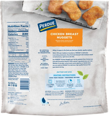 PERDUE Panko Breaded Chicken Breast Nuggets Fully Cooked Frozen Meal - 29 Oz - Image 6