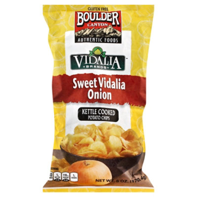 Boulder Canyon Authentic Foods Potato Chips Kettle Cooked Sweet Vidalia