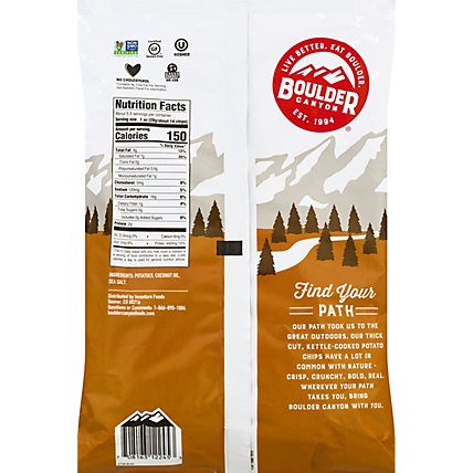 Boulder Canyon Authentic Foods Potato Chips Kettle Cooked Coconut Oil Sea Salt - 5.25 Oz - Image 6