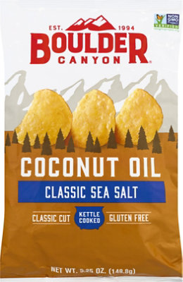 Boulder Canyon Authentic Foods Potato Chips Kettle Cooked Coconut Oil Sea Salt - 5.25 Oz - Image 2