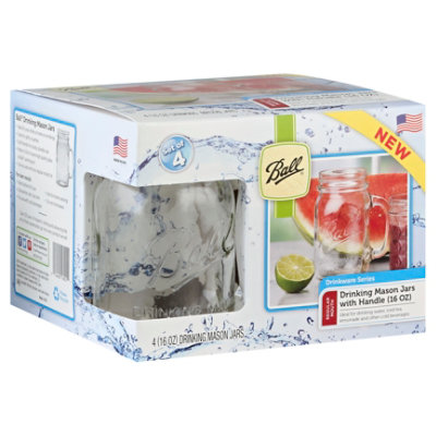 Ball Drinking Mug Regular Mouth 16 Ounce - 4 Count