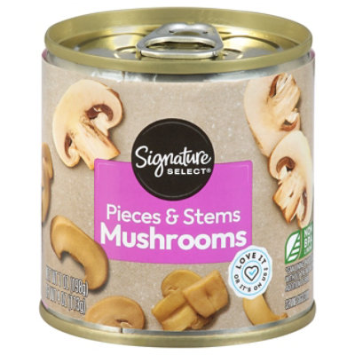 Signature SELECT Mushrooms Pieces & Stems - 7 Oz - Image 1