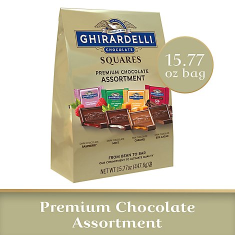 Ghirardelli Premium Assorted Chocolate Squares - 15.77 Oz
