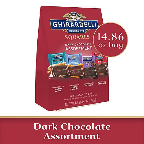 Ghirardelli Dark Chocolate Assortment Squares - 14.86 Oz