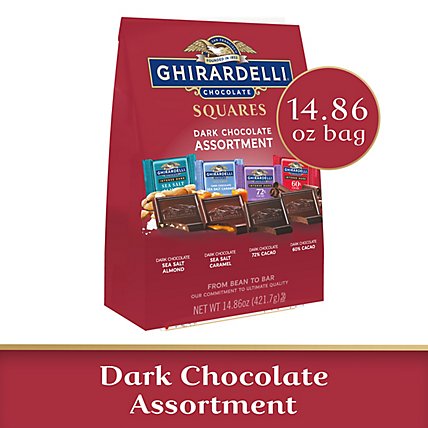 Ghirardelli Dark Chocolate Assortment Squares - 14.86 Oz - Image 1