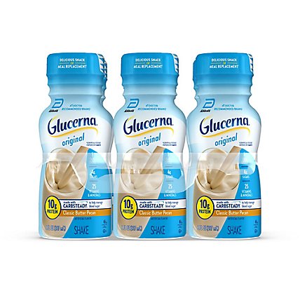 Glucerna Diabetes Nutritional Shake Ready To Drink Classic Butter Pecan - 6-8 Fl. Oz. - Image 1