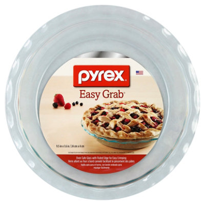 Pyrex Easy Grab Pie Plate Round 9.5 Inch - Each