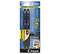 Pilot Ball Frixion Pens Gel Ink Fine 0.7 mm Black - 2 Count