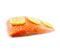 Seafood Service Counter Fish Salmon Portion 5 Ounce Skin Off