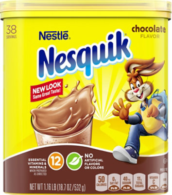 Nesquik Powder Drink Mix Chocolate Flavor Limited Edition Marvel Age of Ultron - 18.7 Oz
