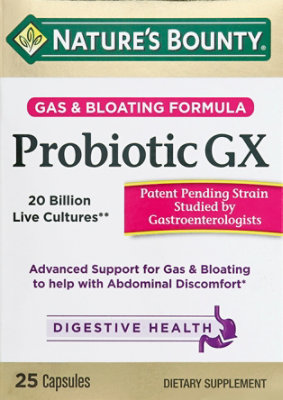 Natures Bounty Probiotic Gx Capsules - 25 Count - Image 2