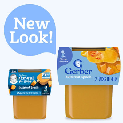 Gerber 2nd Foods Natural Butternut Squash Baby Food Tub - 2-4 Oz - Image 3