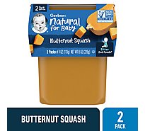 Gerber 2nd Foods Natural For Baby Butternut Squash Baby Food Tubs Multipack - 2-4 Oz