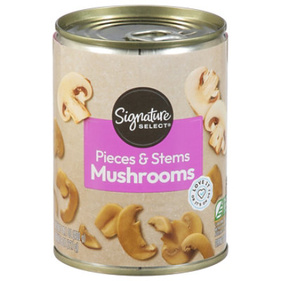 Signature SELECT Mushrooms Pieces & Stems - 14 Oz - Image 1
