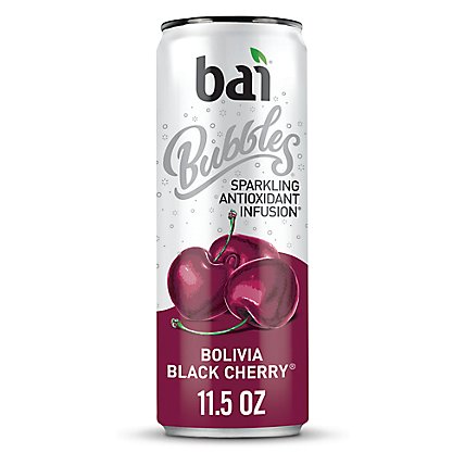Bai Bubbles Water Sparkling Antioxidant Infusion Bolivia Black Cherry - 11.5 Fl. Oz. - Image 1