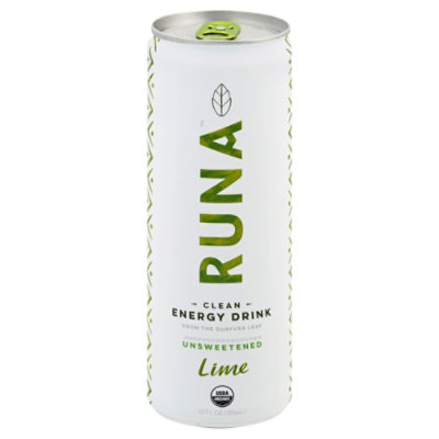Runa Organic Clean Energy Drink Lime Twist - 12 Fl. Oz.