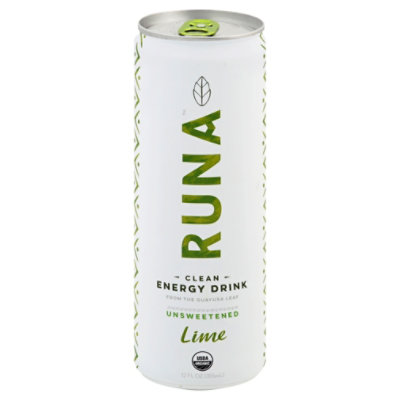 Runa Organic Clean Energy Drink Lime Twist - 12 Fl. Oz. - Image 1