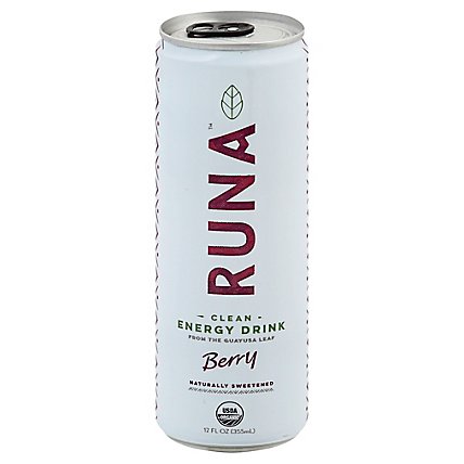 Runa Organic Clean Energy Drink Berry Boost - 12 Fl. Oz. - Image 1