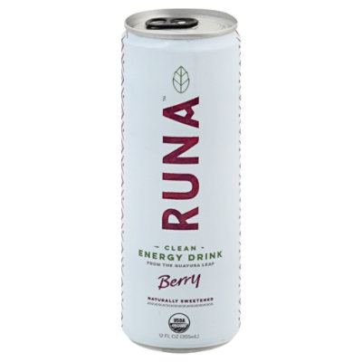 Runa Organic Clean Energy Drink Berry Boost - 12 Fl. Oz.
